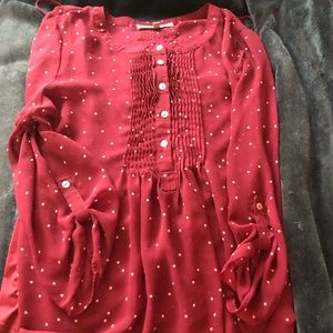 Daniel rainn blouse maroon